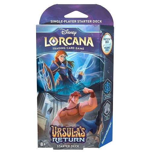 Ursula\'s Return - Starter Deck - Anna & Hercules (Sapphire/Steel) - Disney Lorcana